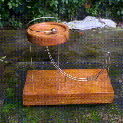 Kinetic Art Perpetual Motion Marble Machine Ornament