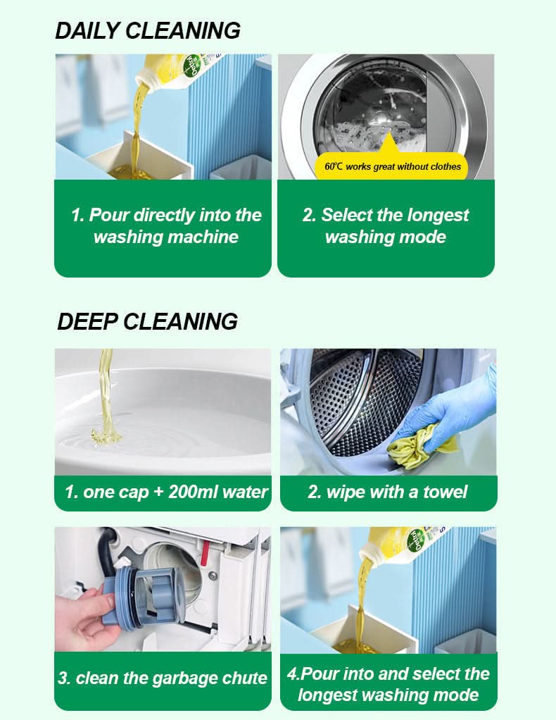 ⏳Limited time 50% discount💥fluid antibacterial washing machine cleaner