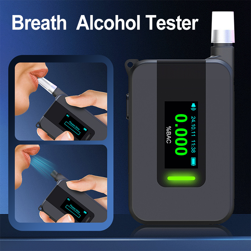 High-Accuracy Electrochemical & Breath Alcohol Tester🔥Know Your Limit in 5 Seconds! 🚗