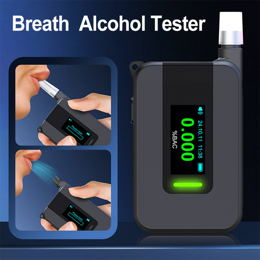 High-Accuracy Electrochemical & Breath Alcohol Tester🔥Know Your Limit in 5 Seconds! 🚗
