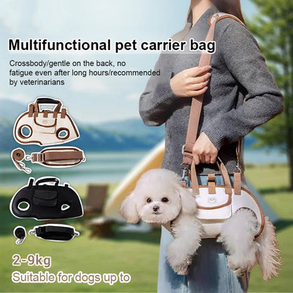 🐶2-in-1 Portable Breathable Pet Carrier – Sling + Backpack | Anywhere, Anytime!