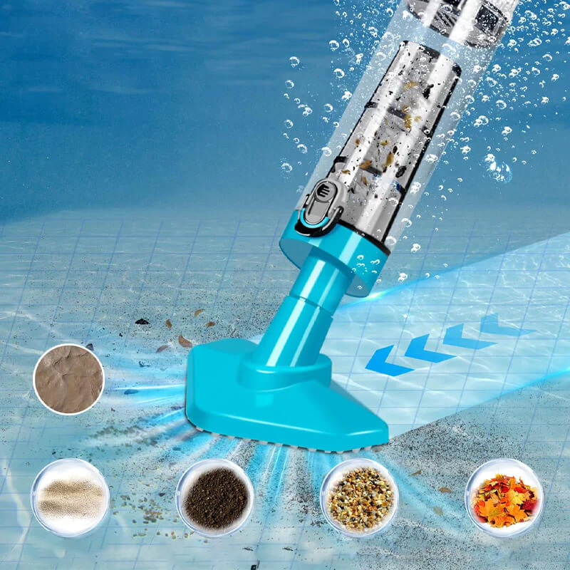 🌊3-in-1 Cordless Handheld Pool Vacuum Cleaner - Quick-Swap Heads, Up to 60-70 min Runtime, High-Flow Suction for Leaves & Fine Debris 🚀