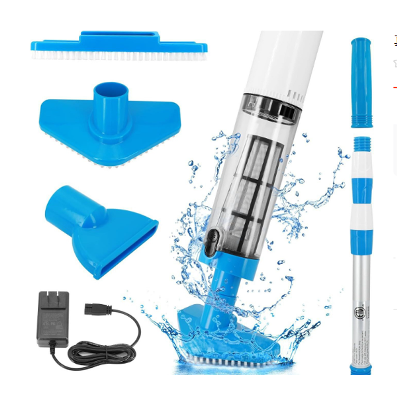 🌊3-in-1 Cordless Handheld Pool Vacuum Cleaner - Quick-Swap Heads, Up to 60-70 min Runtime, High-Flow Suction for Leaves & Fine Debris 🚀