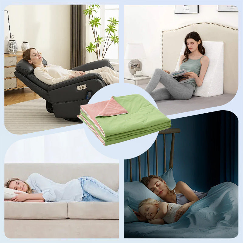 Skin-Friendly Dual-Tone Cooling Blanket