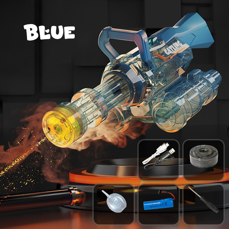 Gatling Electric Water Blaster with Lighting & Smoke Effect