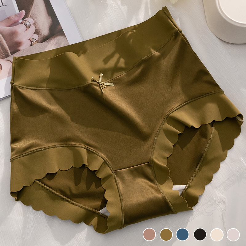 🌸Last Day-Buy 1 Get 3 Packs🔥2025 Silky High-Waist Seamless Briefs With Scalloped Edges