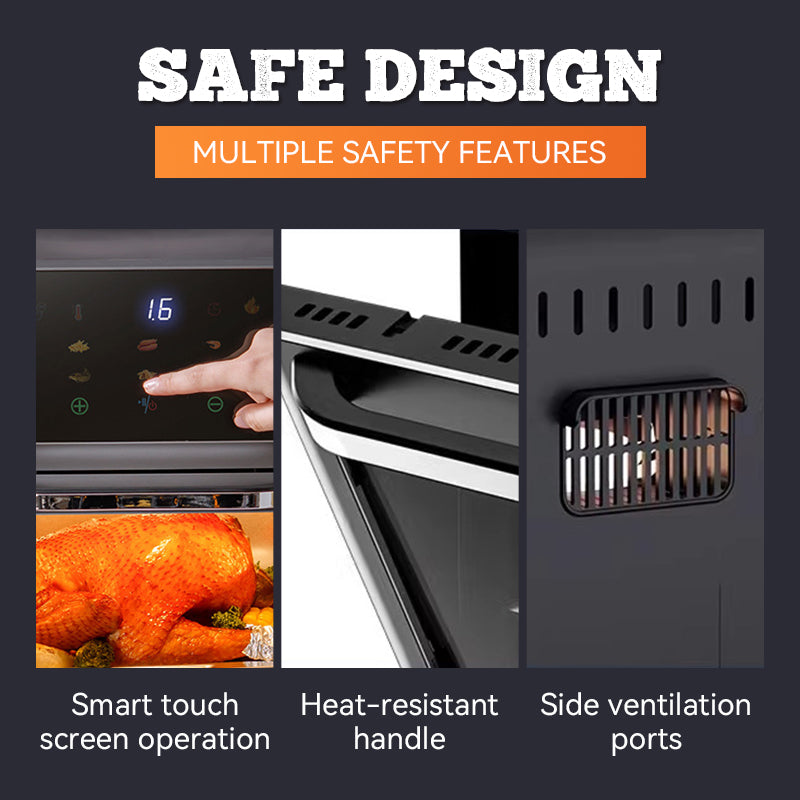 🔥2025 HOT SALE🍳🍗Multi-function Visual Air Fryer with Touchscreen|Free Shipping✈️