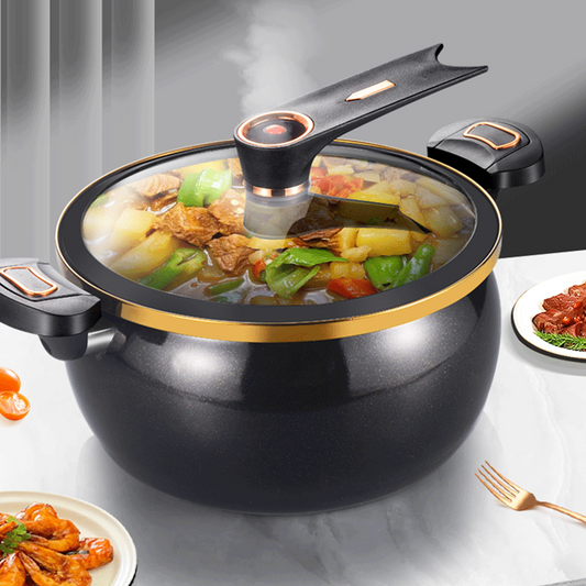 🔥Large Capacity Micro-Pressure Enamel Soup Pot