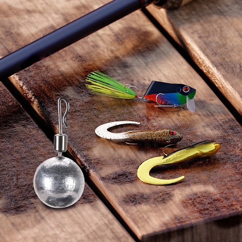 R-Shaped Fishing Lead Weights with Swivel🎣✨