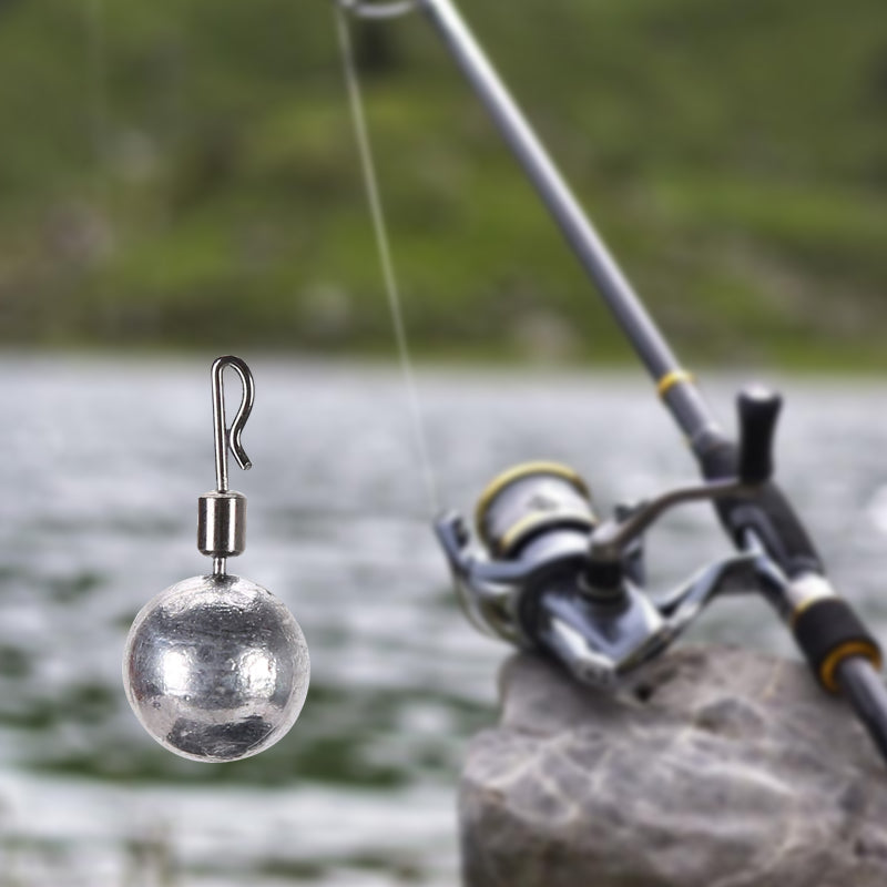 R-Shaped Fishing Lead Weights with Swivel🎣✨
