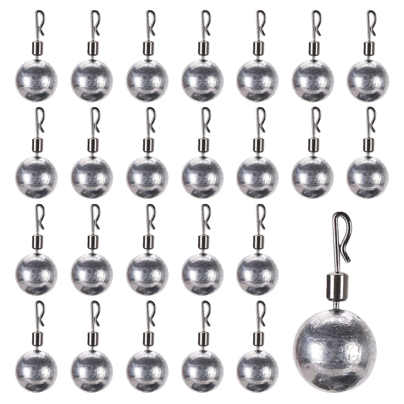 R-Shaped Fishing Lead Weights with Swivel🎣✨
