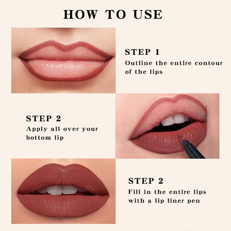 🎁✨Buy 1 get 1 free🎁✨Waterproof Long-Lasting Matte Lip Liner💋