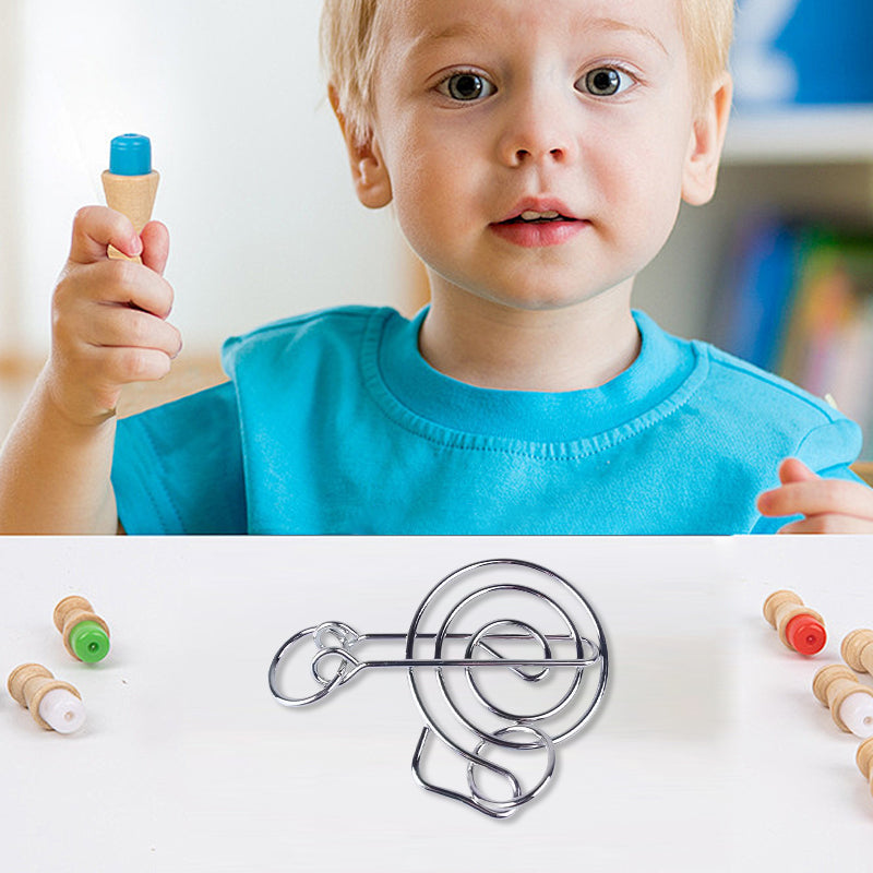 🎁Metal Wire Puzzles - Educational and Entertaining📚