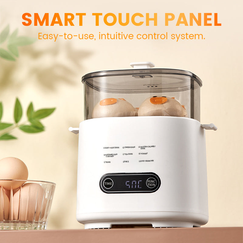 🎁2026 Neues Design🥚✨Mini Multi-Functional Egg Cooker Set with Smart Touch Panel