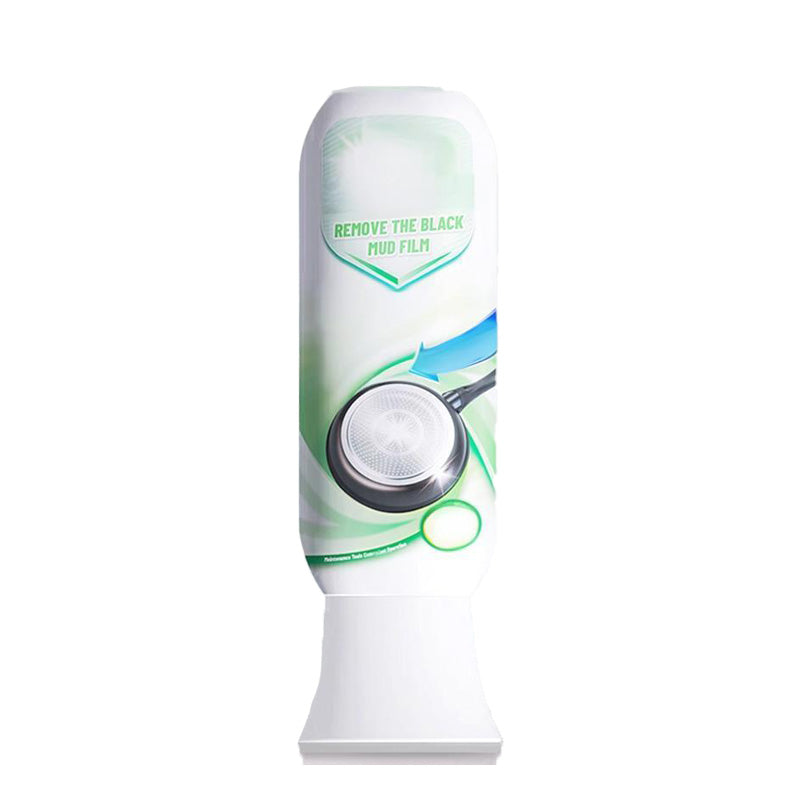 ⏰Burnt Residue Remover Mud Film - Dissolves Stubborn Carbonized Grease in 5 Mins, Non-Toxic & No Scrubbing Needed 🍳📦