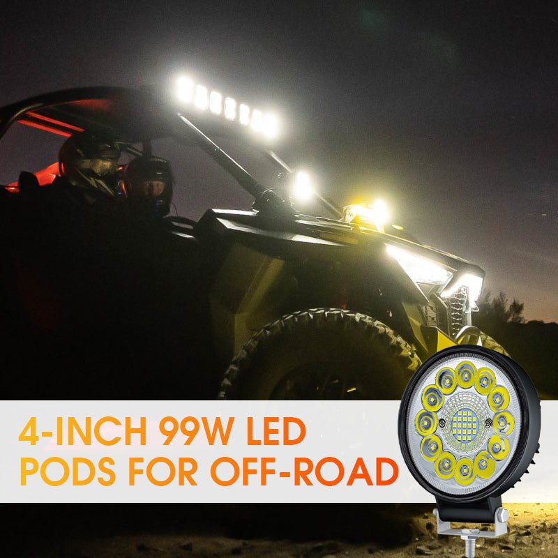 🔥Buy 2 Get 1 Free🎉4-inch 99W LED Pod for Off-Road