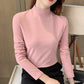 🔥Black-Friday-Mega-Angebot – 50 % Rabatt!🔥Women's Comfortable Solid Color Half High Neck Long Sleeve Top