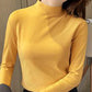🔥Black-Friday-Mega-Angebot – 50 % Rabatt!🔥Women's Comfortable Solid Color Half High Neck Long Sleeve Top