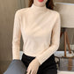 🔥Black-Friday-Mega-Angebot – 50 % Rabatt!🔥Women's Comfortable Solid Color Half High Neck Long Sleeve Top