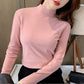 🔥Black-Friday-Mega-Angebot – 50 % Rabatt!🔥Women's Comfortable Solid Color Half High Neck Long Sleeve Top