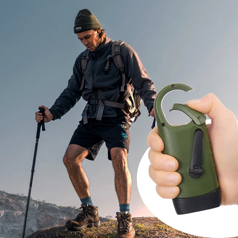 ⏳Time-Limited Special⏰Outdoor Emergency Lamp (Hand Crank + Solar + USB Charging)