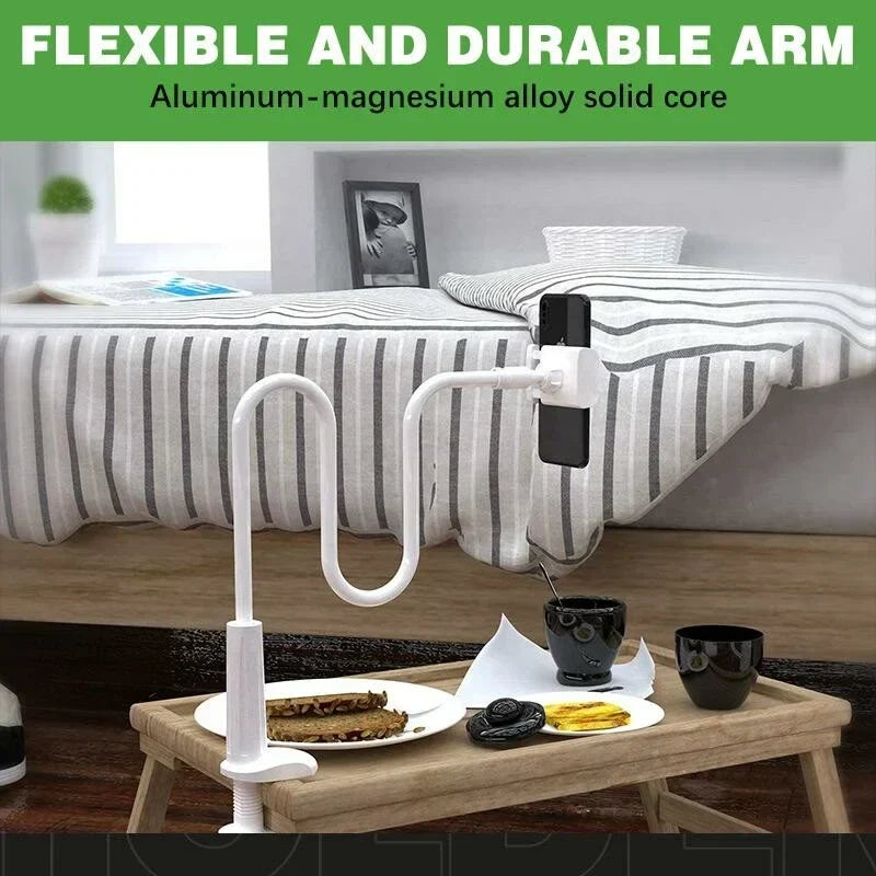 📱 50% OFF BEST PRICE! ✨ DeskSide Flexible Phone Holder - 360° Adjustable Gooseneck with Secure Grip for Office & Home Use 💻📲