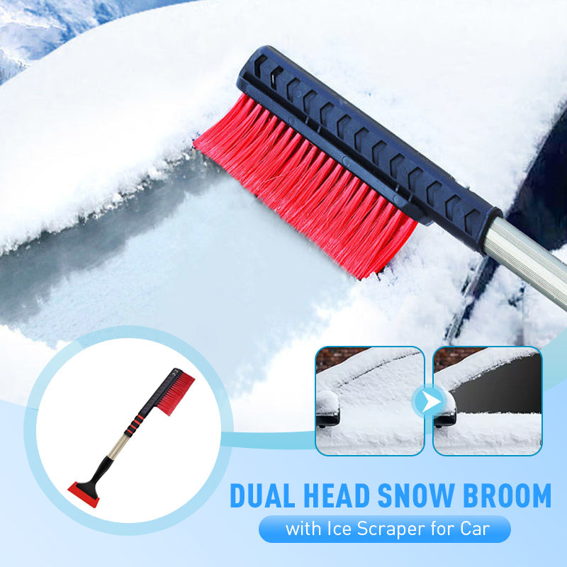 🚨 All-in-One Winter Car Care Kit: Dual-Head Snow Broom & Ice Scraper!