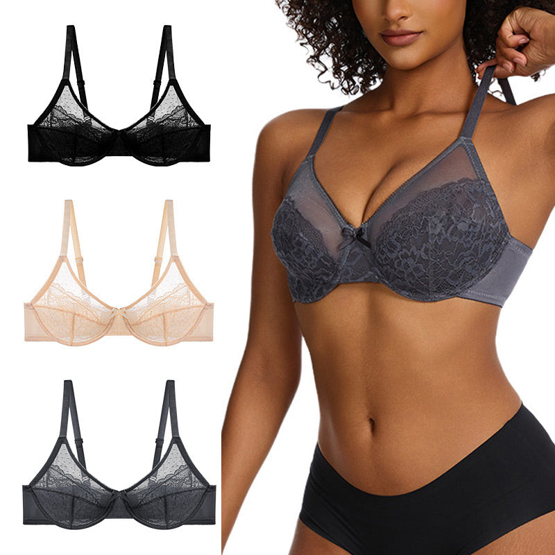🔥HALF PRICE SALE!⚡Woman's Comfort & Stylish Lace Full Coverage Bra