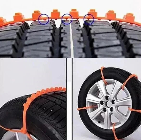 🥳2026 HOT SALE🥳💞50K+ SOLD! 🚗❄️ 50% OFF! Car Anti-Slip Tire Chains – 90-second install, heavy-duty grip, universal fit 18-32", reusable nylon. Safe winter driving! 🛡️💪