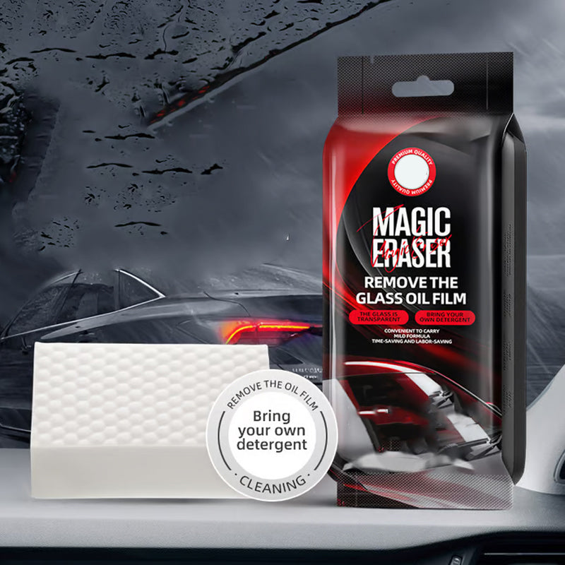 🚗 BUY MORE SAVE MORE✨ CAR GLASS CLEANING SPONGE - Effortless Scrubbing & Streak-Free Shine, Gentle on Tinted Windows and Mirrors, Quick-Drying Formula 🌟🧽