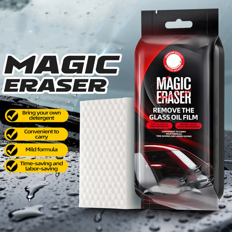 🚗 BUY MORE SAVE MORE✨ CAR GLASS CLEANING SPONGE - Effortless Scrubbing & Streak-Free Shine, Gentle on Tinted Windows and Mirrors, Quick-Drying Formula 🌟🧽