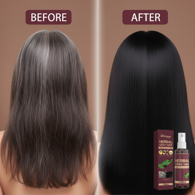 🌟Herbal Hair Darkening Essence Spray|Buy 2 Get 1 Free💗