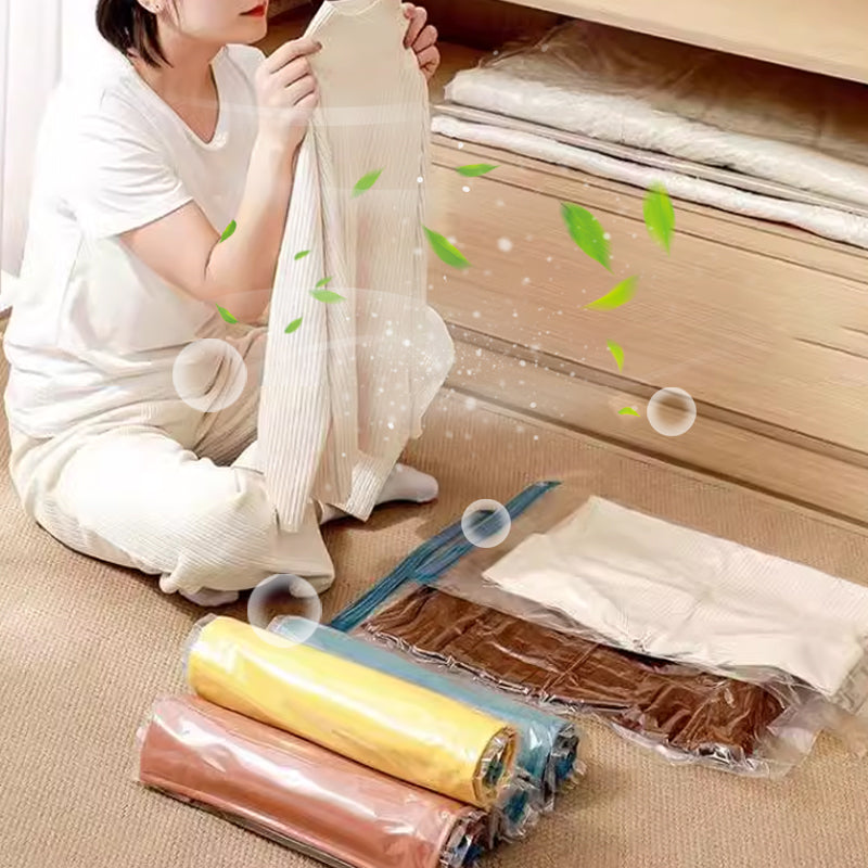 🚀🧳 Household Vacuum Storage Bag & Pump for Comforter & Clothing