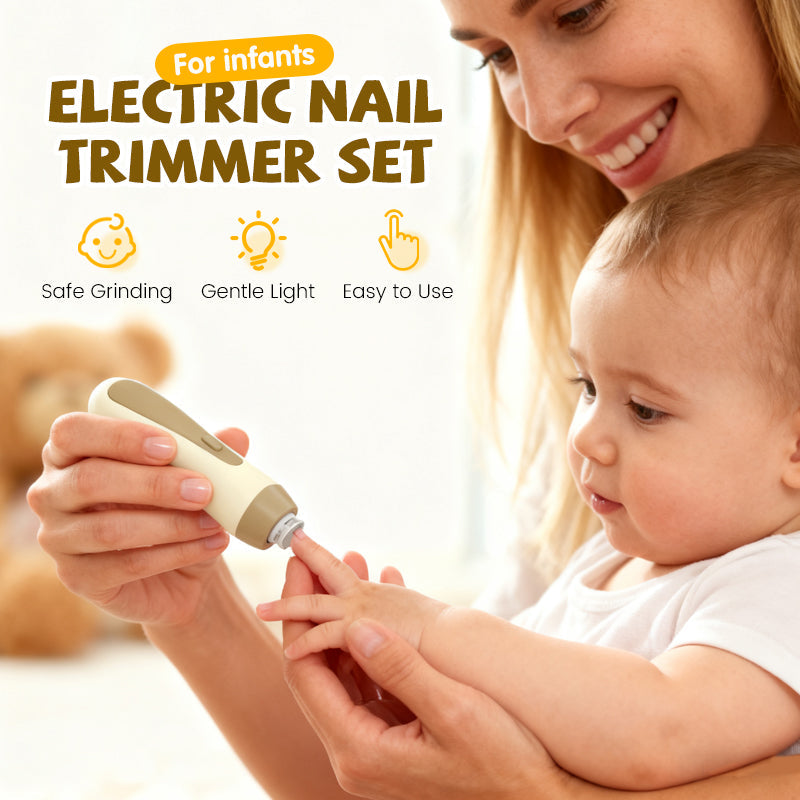 🌟 Electric Baby Nail Trimmer Set - Gentle Care for Tiny Fingers & Toes! 👶💅