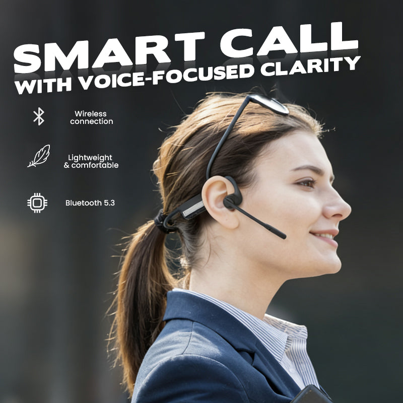 🎁Hot Sale Promotion 63% OFF🔥 Open Air Conduction Wireless Bluetooth Headset with Microphone