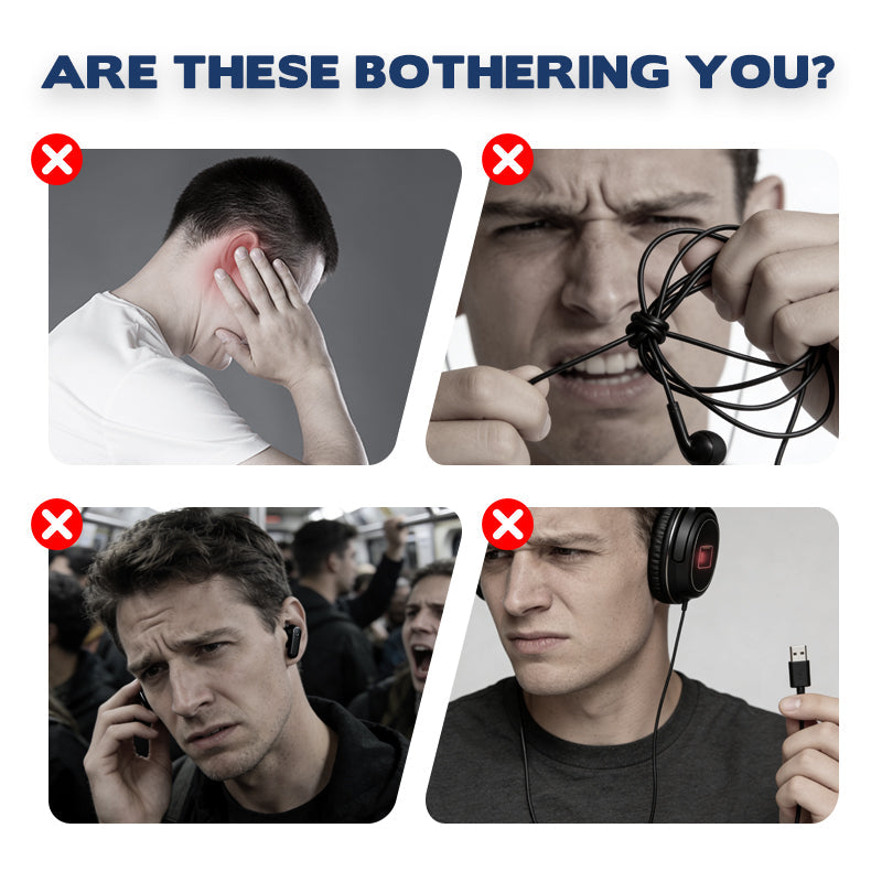 🎁Hot Sale Promotion 63% OFF🔥 Open Air Conduction Wireless Bluetooth Headset with Microphone