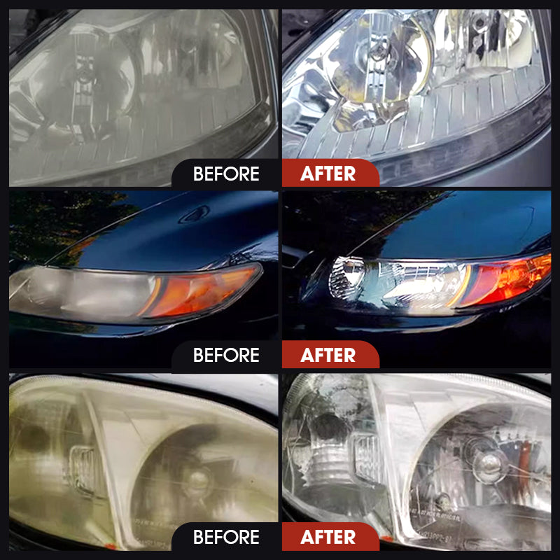 🔥HOT SALE⚡No-Sanding Fast-Clarity Headlight Restoration Kit|Buy 2 Get 1 Free 🎄