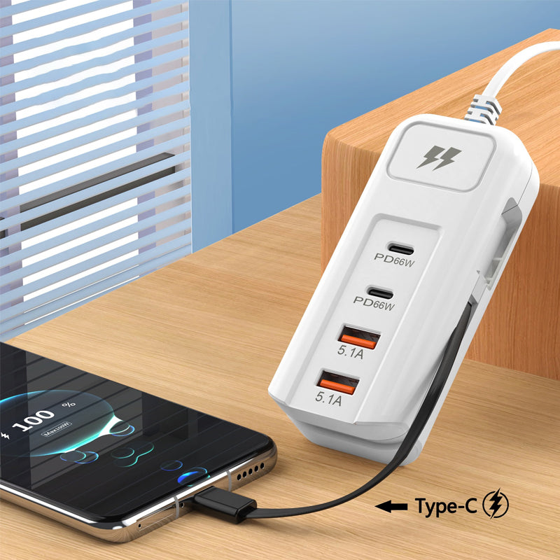 🎄Christmas Sale 50% OFF🔥Multi-Function Quick&Safety Charging Socket - 2PD + 2USB