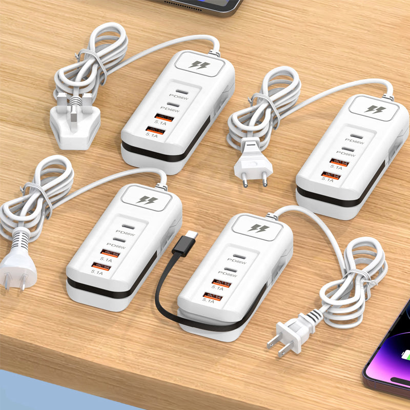 🎄Christmas Sale 50% OFF🔥Multi-Function Quick&Safety Charging Socket - 2PD + 2USB
