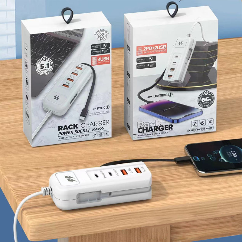 🎄Christmas Sale 50% OFF🔥Multi-Function Quick&Safety Charging Socket - 2PD + 2USB