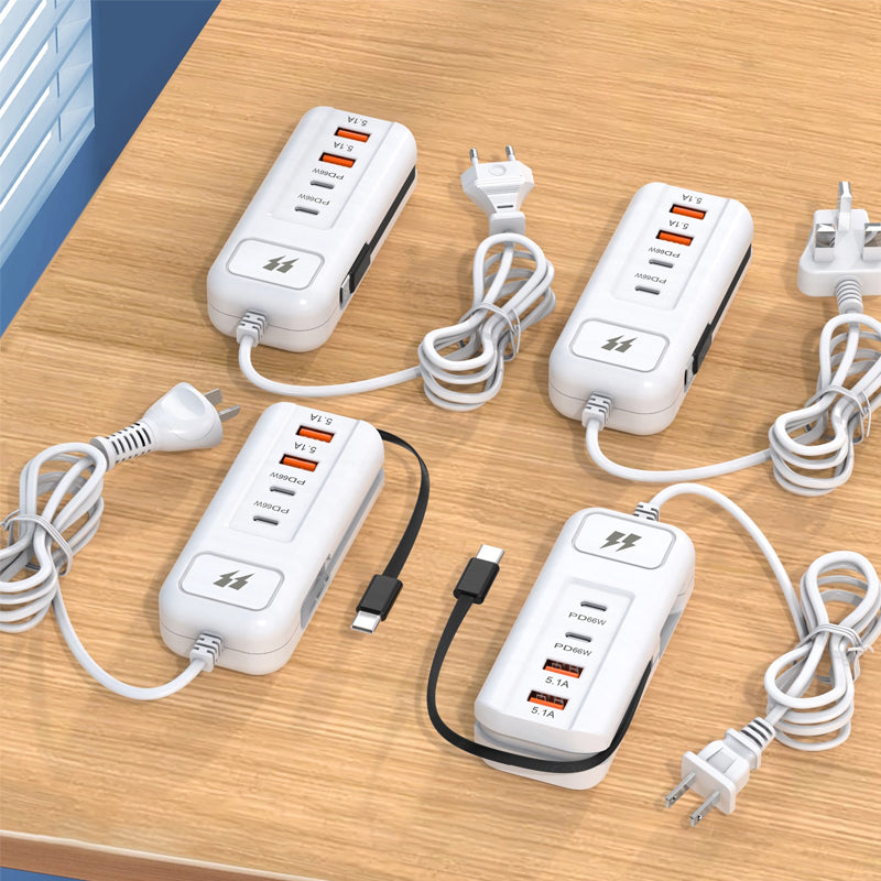 🎄Christmas Sale 50% OFF🔥Multi-Function Quick&Safety Charging Socket - 2PD + 2USB