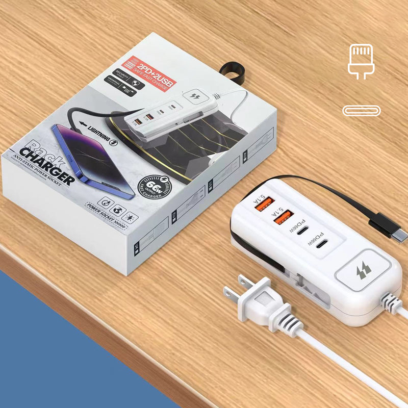 🎄Christmas Sale 50% OFF🔥Multi-Function Quick&Safety Charging Socket - 2PD + 2USB