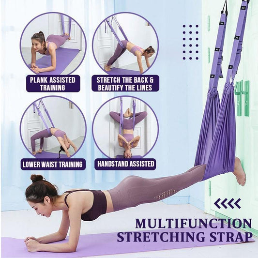 Upgraded Yoga Stretching Strap – Your Smart Flexibility Coach! 🧘‍♀️💫