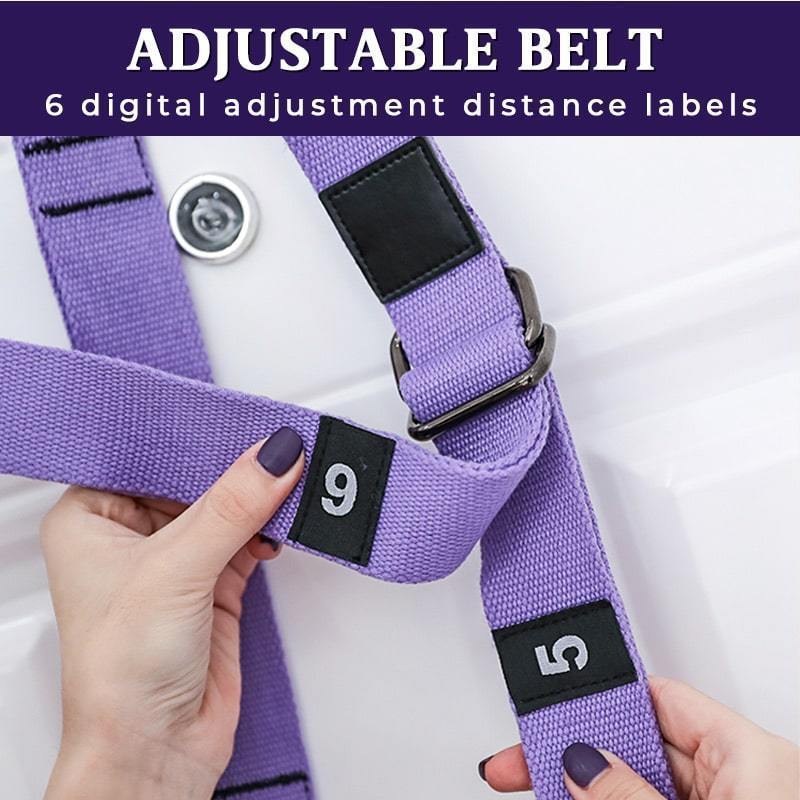 Upgraded Yoga Stretching Strap – Your Smart Flexibility Coach! 🧘‍♀️💫