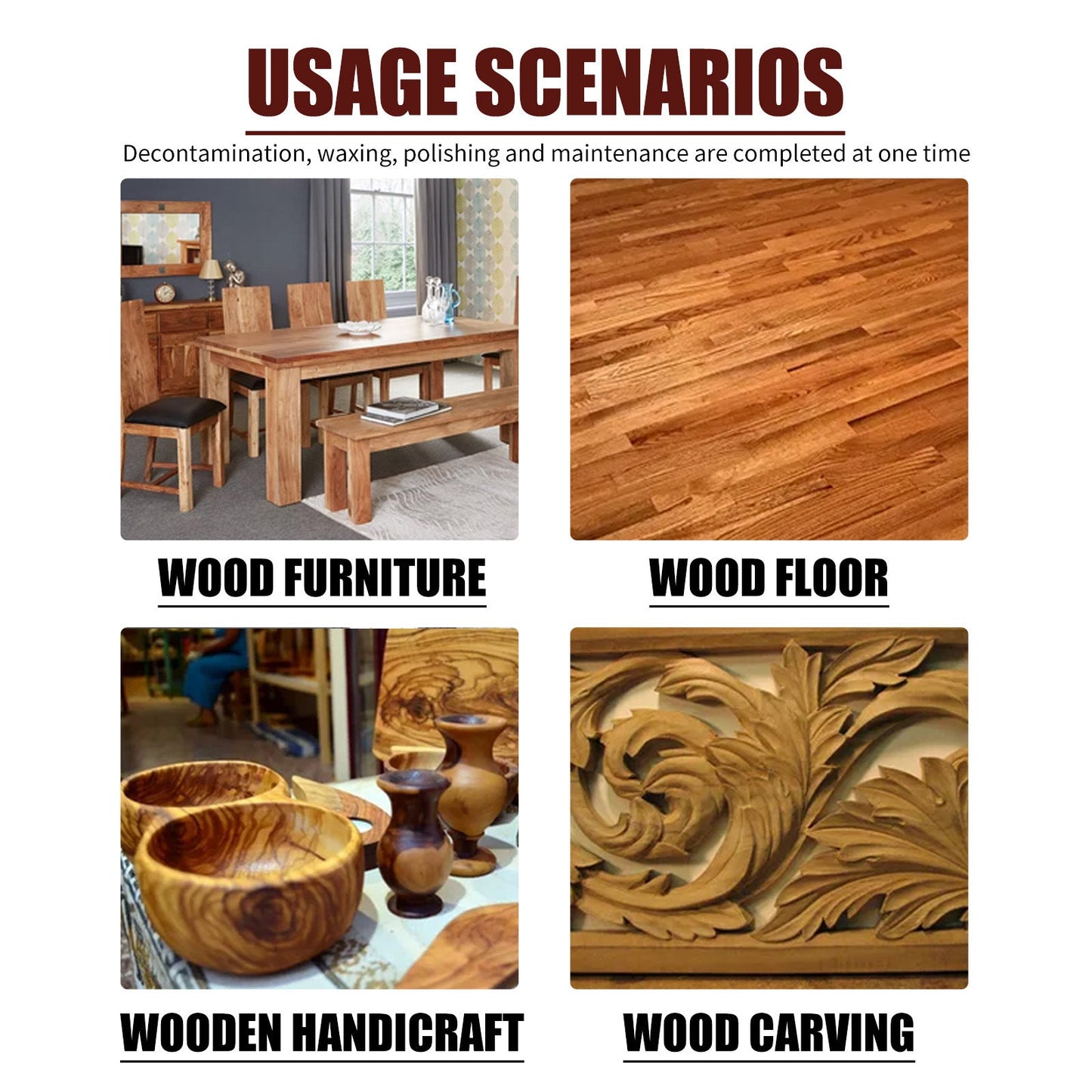 Wood Cleaner & Polish 3.5 Oz🏠Waterproof and corrosion resistant🏠