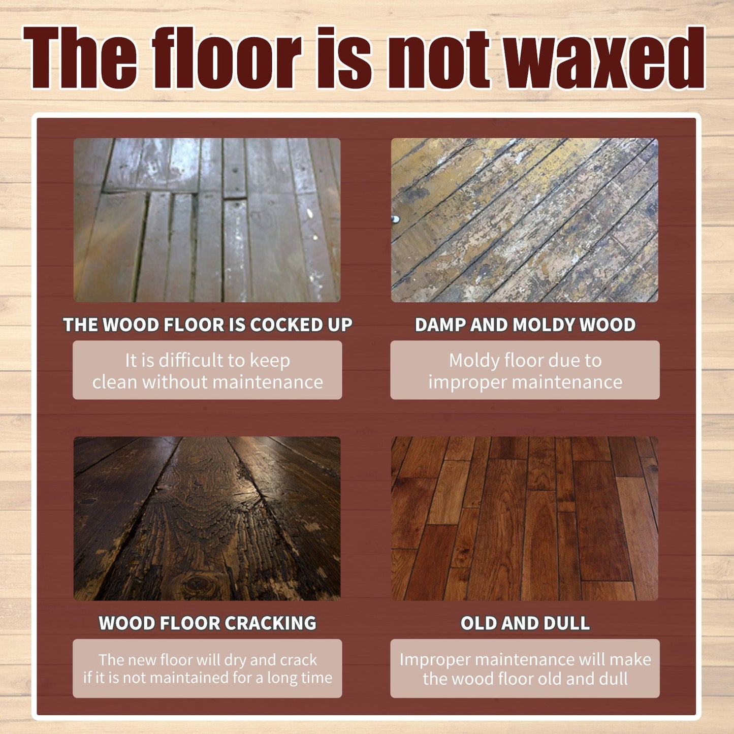 Wood Cleaner & Polish 3.5 Oz🏠Waterproof and corrosion resistant🏠