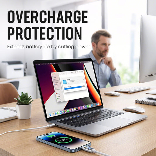 Value Bundle: Smart Power-Off Fast Charging Cable + Cable Organizer Hook