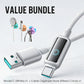 Value Bundle: Smart Power-Off Fast Charging Cable + Cable Organizer Hook
