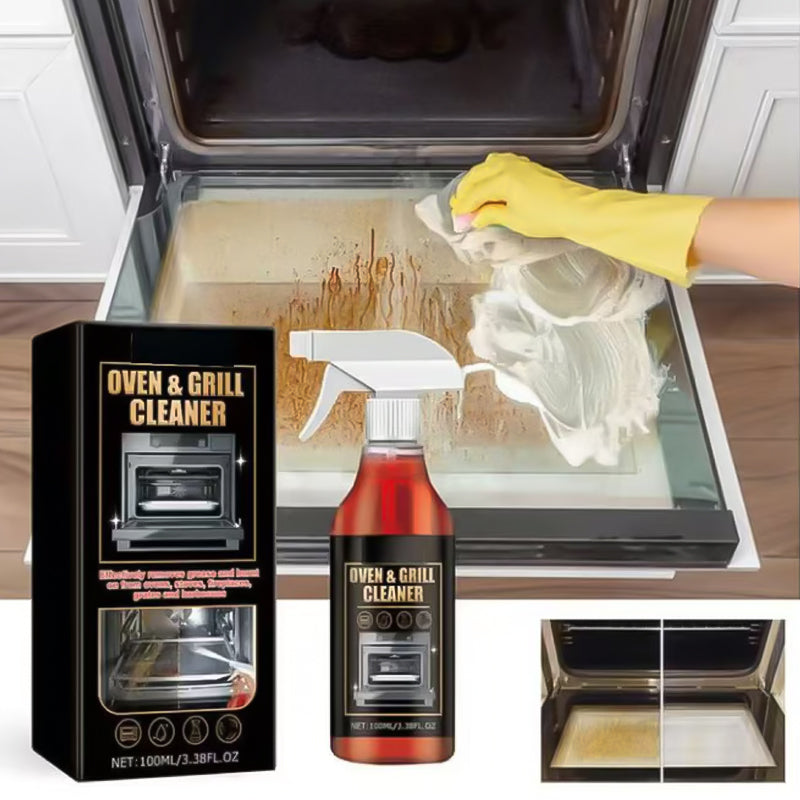 🧼 BUY 2 GET 1 FREE! ✨ Oven & Grill Cleaner Spray – Dissolves Grease in 5 Mins, No Scrubbing & Eliminates Odors 🔥