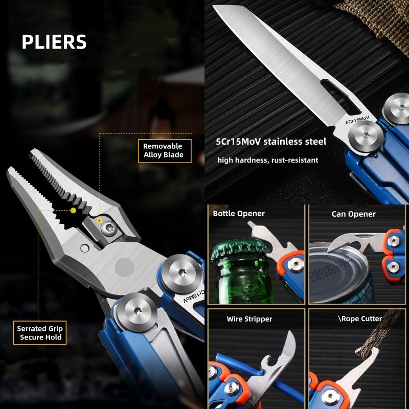 All-in-One Stainless Steel Multi-Tool Pliers